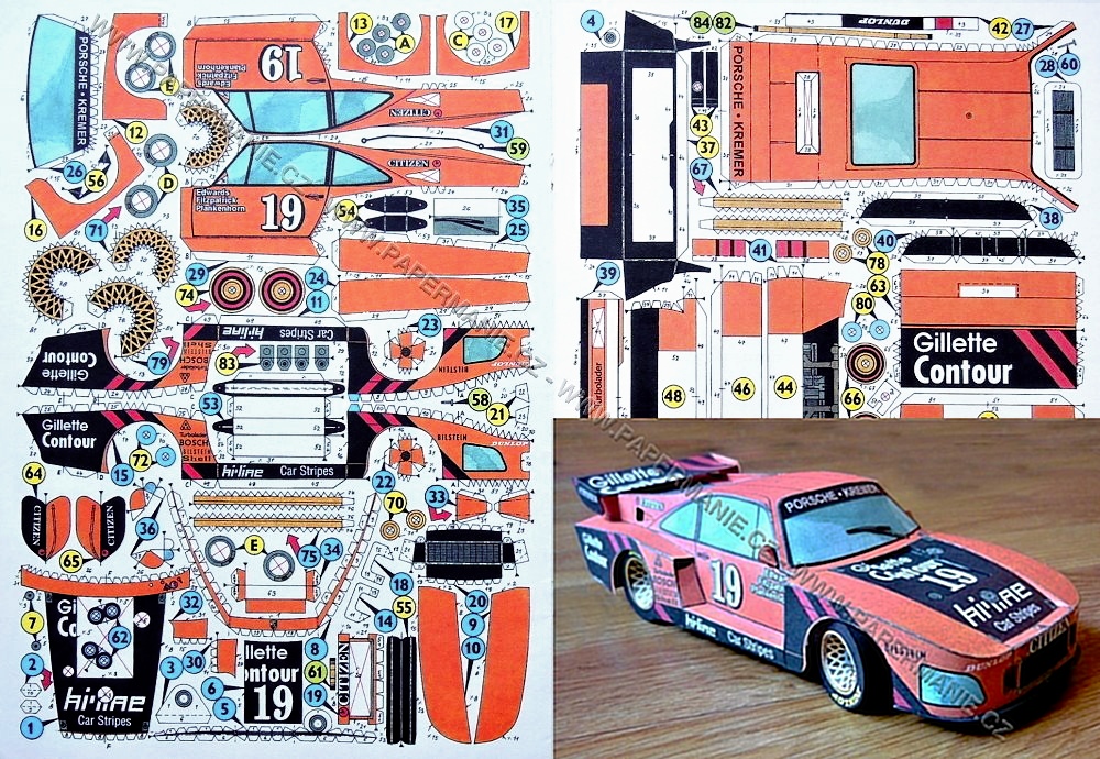 Porsche 935 Turbo - červené