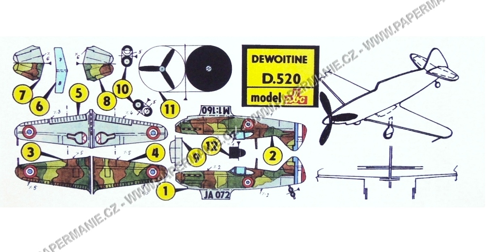 Mini - Dewoitine D.520