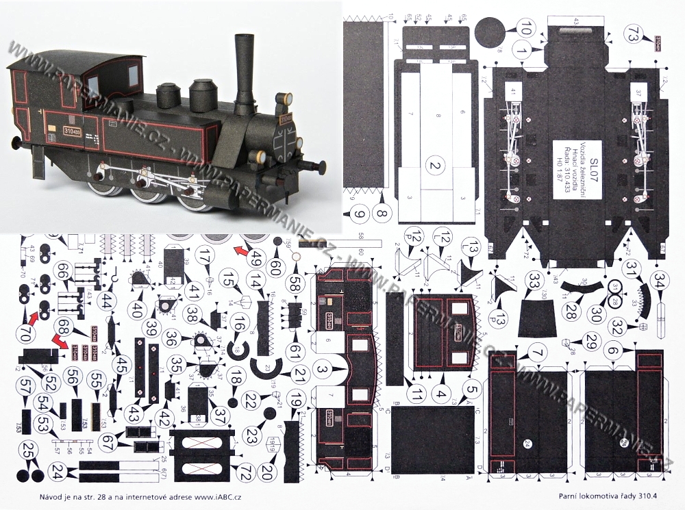 Parní lokomotiva 310.401 / 310.433