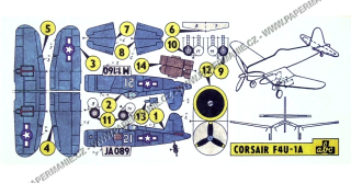 Mini - Corsair F4U-1A