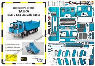 RW - Tatra 815-2 jednostranný sklápěč + lasery