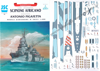 Křižník Scipione Africano + torpédoborec Antonio Pigafetta