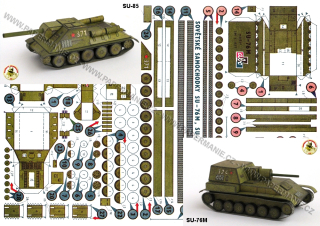 SU-85 + SU-76 / Sovětské samochodky